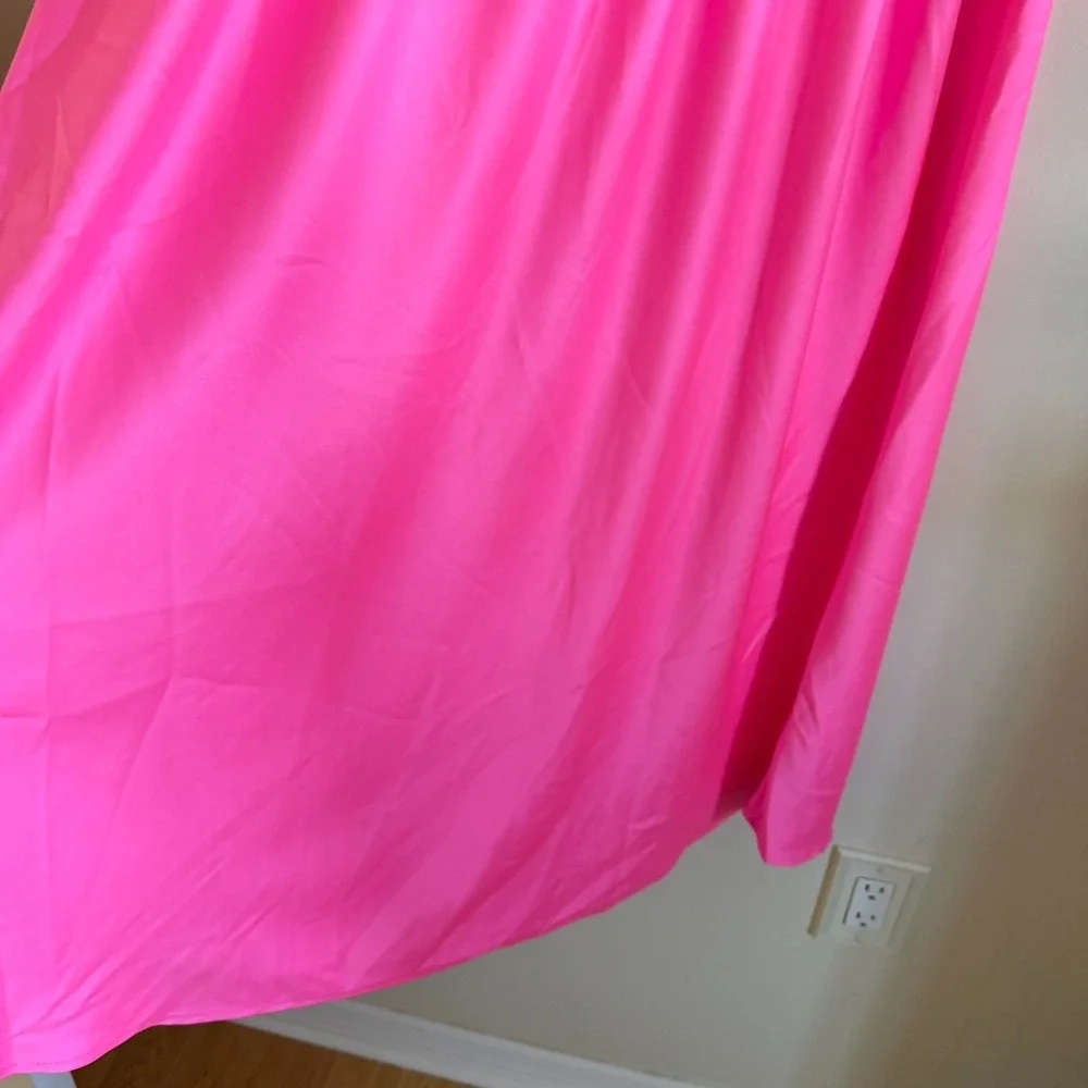 Haute Monde‎ Womens Pleated Midi Skirt Belted Accordion Pink HMS40371 Size M NWT